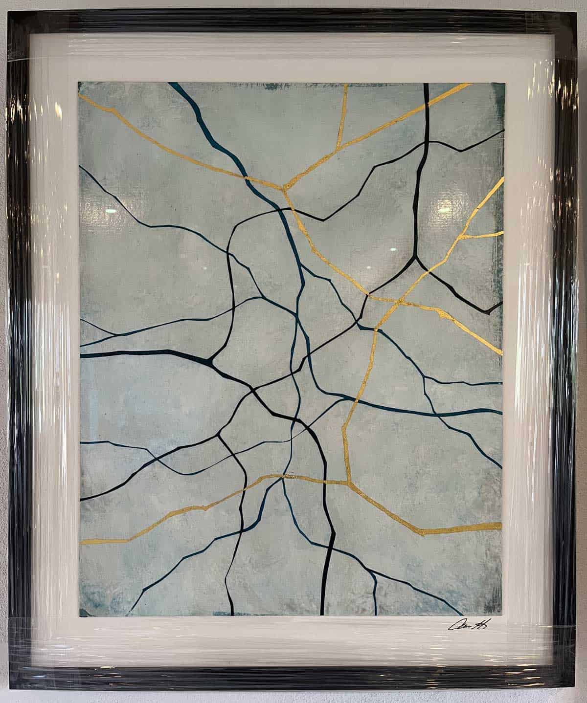 1) Unika papirværk på 60x50 cm. 